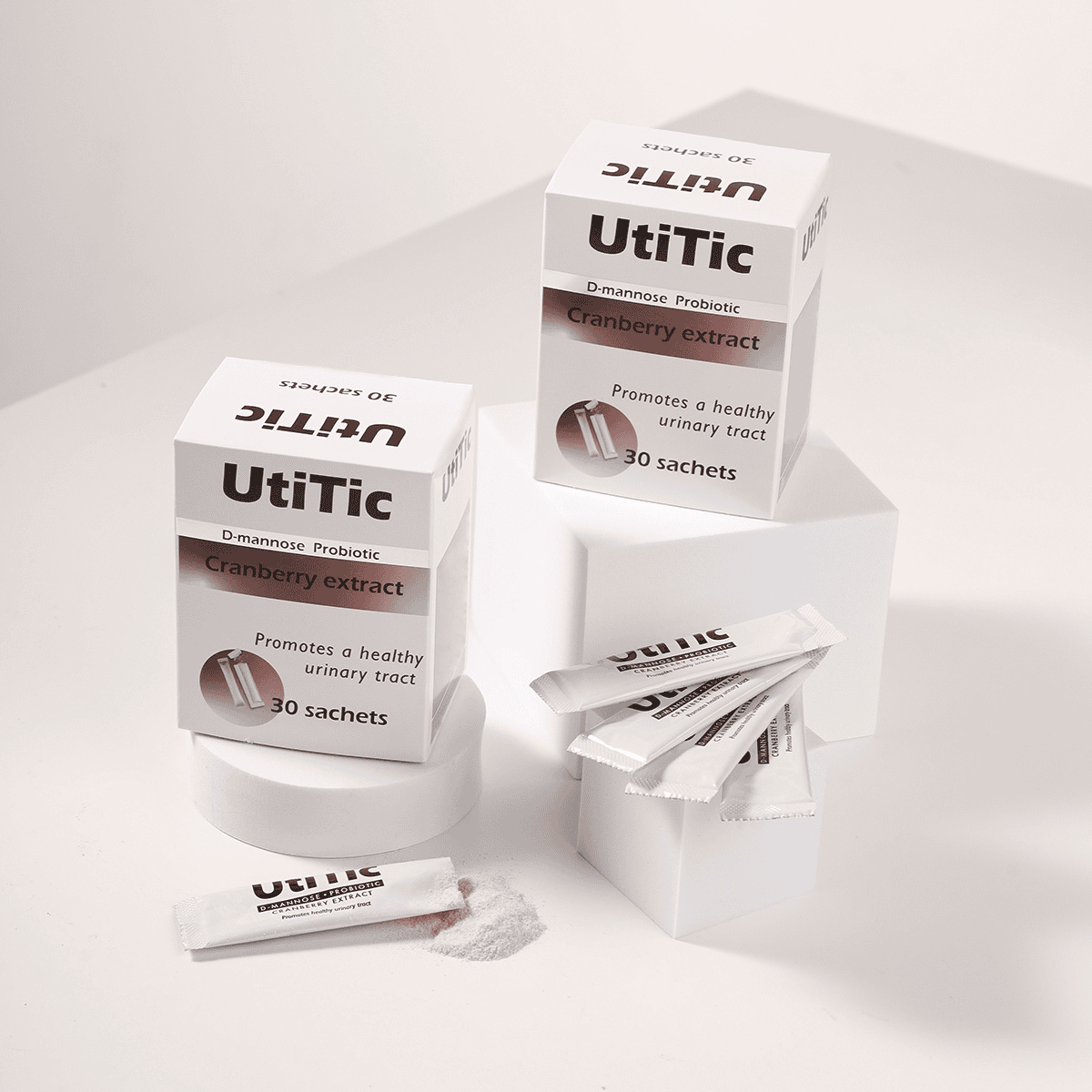 Find UtiTic sachets in Jordan. A natural UTI support blend with cranberry, D-mannose, and probiotics for daily prevention and fast relief.